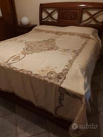 Copriletto di Burano d'Epoca Artigianale