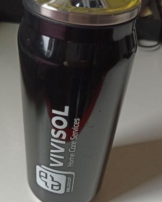 Borraccia termica nera Antiperdita e Antibacterial