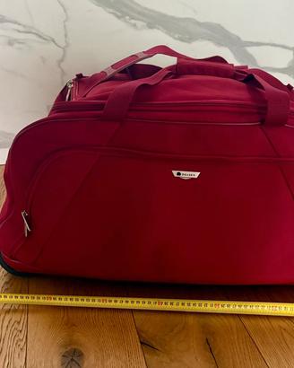 Maxi Borsone Trolley Delsey Rosso Da Viaggio