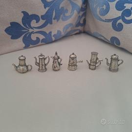 SET 6 MINIATURE CAFFETTIERE STORICHE LAVAZZA