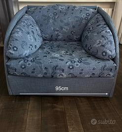 Poltrona letto singola trasformabile – Sfoderabile