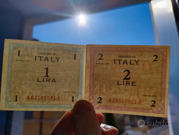 1 2 5 10 50 100 500 1000 AM LIRE 1943 monolingua