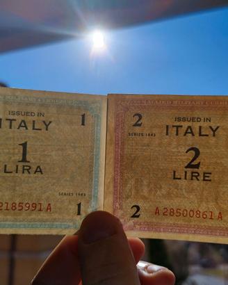 1 2 5 10 50 100 500 1000 AM LIRE 1943 monolingua