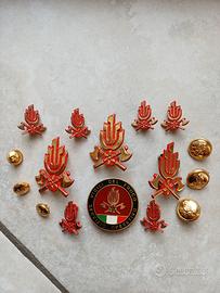 vigili del fuoco italiani fregi in metallo