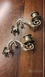 Coppia di candelabri da parete francesi