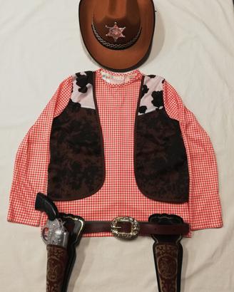 Costume di carnevale Cawboy 7/10 anni