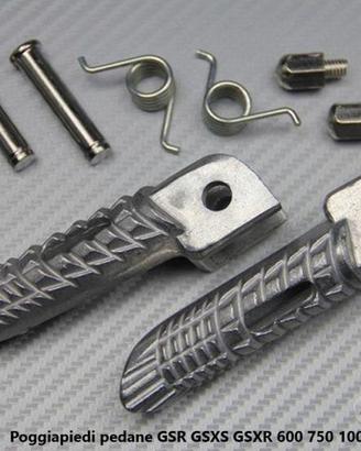 Poggiapiedi pedane GSR GSXS 600 750 1000 Silver