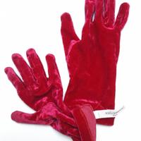Guanti Dolce e Gabbana, velluto rosso fragola