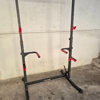 Half Rack Squat Trazioni Dips