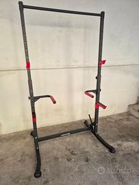 Half Rack Squat Trazioni Dips