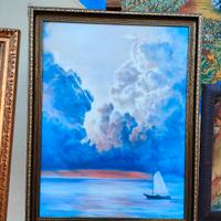 quadro "al mare" 40x60 olio su tela 