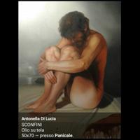 Opera arte quadro olio su tela antonella di lucia