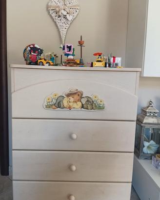 Armadio e cassettiera cameretta bambino