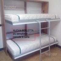 Letto a scomparsa a castello *larghezza cm. 200