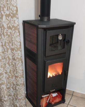 Stufa a legna 12kw con Forno Termostato 