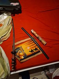 catana e papiro originale egiziano 