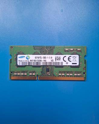 Samsung RAM 4GB DDR3L 1600mhz 1Rx8 PC3L-12800S