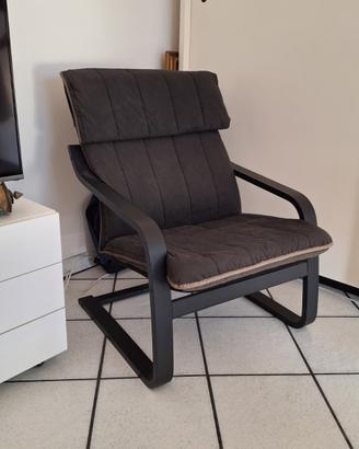 Poltrona design anni '90 nera – Vintage