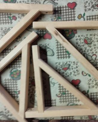 4 mensole legno ikea 18 cm