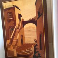 QUADRO IN LEGNO INTARSIATO