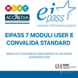 RISPOSTE EIPASS 7 MODULI USER E STANDARD  2025 PDF