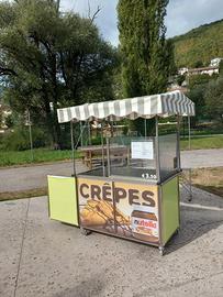 Banchetto con crepiera professionali