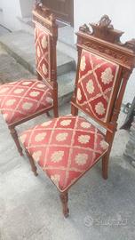 sedie imbottite d'epoca1900