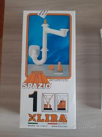 Sifone salvaspazio per lavandino a una vasca