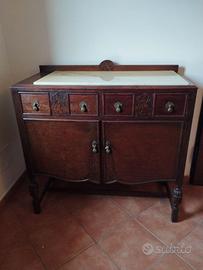 Piccola madia anni 30 inglese rovere