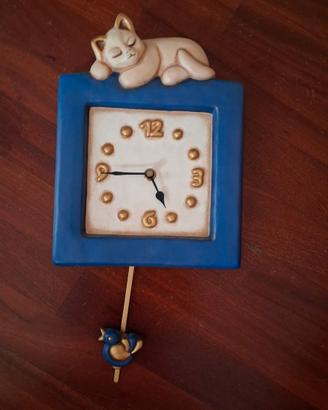 Orologio a pendolo  Thun con gatto