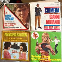 Dischi vinile 45 giri musica anni 60 vintage
