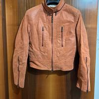 Giacca donna vera pelle scamosciata