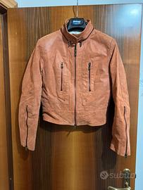 Giacca donna vera pelle scamosciata