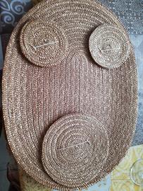 Simpatico set in vimini da per 6 persone 