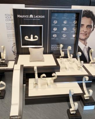 Espositore Maurice Lacroix + kit porta riviste