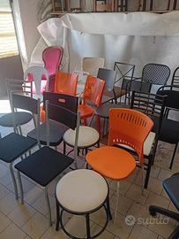 stok di 21 sedie vari modelli come foto 