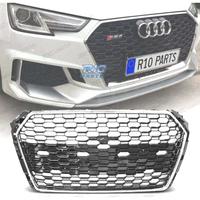 GRIGLIA PER AUDI A4 B9 15-19 LOOK RS4 PDC CROMATO 