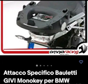 Porta bauletto bmw gs 650/800