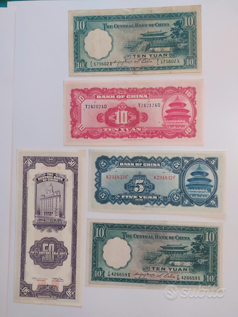 banconote Cinesi - Collezionismo In vendita a Milano