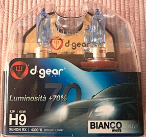4 ALOGENE H9 HYPER WHITE 4300K D-GEAR LUCE +70%