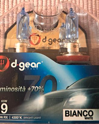 4 ALOGENE H9 HYPER WHITE 4300K D-GEAR LUCE +70%