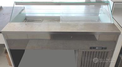 vetrinetta vetro acciaio frigo  esposizione bar