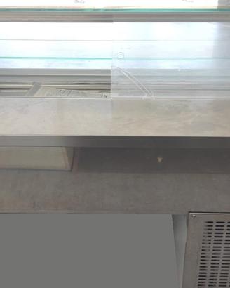 vetrinetta vetro acciaio frigo  esposizione bar