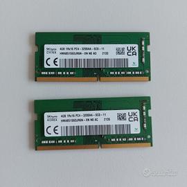 RAM 8GB (2x4GB) SK hynix SODIMM DDR4 3200