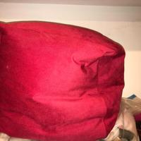 pouf cuscino da pavimento  rosso