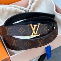 Cintura in pelle con logo stampato per donna