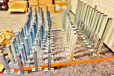 Mensola varifix wurth 41x41. L.30cm-45cm-60cm-1mt