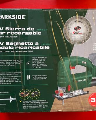Parkside seghetto a pendolo ricaricabile batteria