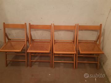 Sedie pieghevoli paglia di Vienna