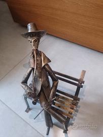 Scultura in ferro battuto fatta a mano